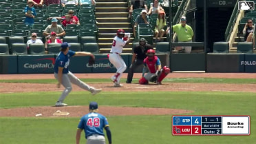 Héctor Rodríguez homers (18) on a fly ball to right field.