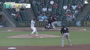Christian Encarnacion-Strand doubles (8) on a sharp ground ball to left fielder Caden Connor, deflected by third baseman Oliver Dunn. Heston Kjerstad scores. Johnathan Rodríguez scores.