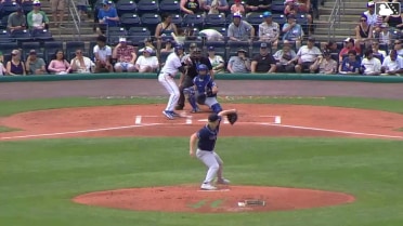 Aidan Longwell homers (9) on a fly ball to right field.