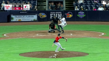 Corey Julks triples (1) on a line drive to left fielder Joshua Palacios. Cal Stevenson scores.