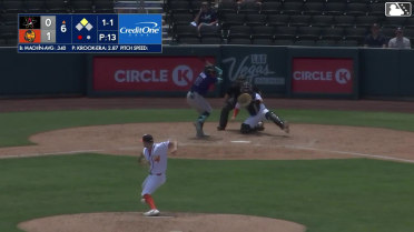 Matt Krook In play, run(s) to Vimael Machín