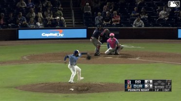 Aaron Zavala homers (2) on a fly ball to center field.