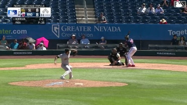 Kristian Robinson homers (6) on a fly ball to right center field.