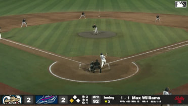 Max Williams flies out to center fielder Mark Coley II. Cristian Hernández scores.