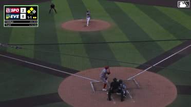 Kelvin Hidalgo singles on a sharp line drive to right fielder Korbyn Dickerson. Tanner Thach scores. Wilder Dalis to 3rd.