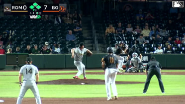 Adrian Santana grounds into a double play, second baseman Colby Jones to shortstop Cody Miller to first baseman Mason Guerra. Ryan McCoy out at 2nd. Adrian Santana out at 1st.