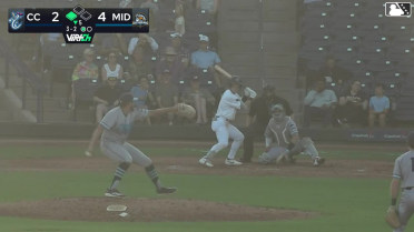 Cole Conn triples (1) on a fly ball to right fielder Yamal Encarnacion. Leo De Vries scores.