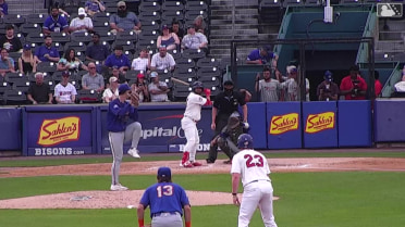 Jonatan Clase hits a two-RBI double