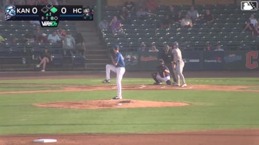 Clay Burdette triples (4) on a line drive to right fielder Yeiferth Castillo. Stiven Flores scores.
