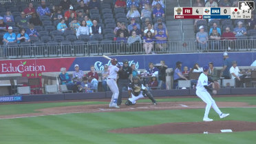 Keith Jones II homers (1) on a fly ball to left field. John Taylor scores.