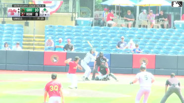 Brian Sanchez singles on a ground ball to right fielder John Estevez. Easton Carmichael scores.