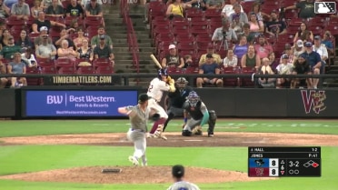 Tayden Hall called out on strikes and Daniel Dickinson caught stealing 2nd, catcher Ramon Ramirez to shortstop Tyriq Kemp to catcher Ramon Ramirez.