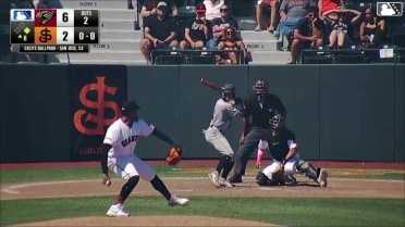 Ubert Mejias In play, run(s) to Cameron Nelson