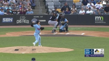 Angel Genao's two-run homer
