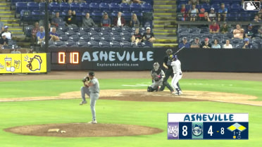 John Garcia doubles (8) on a line drive to center fielder Ely Brown. Zach Daudet scores. Alejandro Nunez scores.