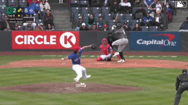 Dakota Jordan singles on a ground ball to center fielder Alexis Hernandez. Onil Perez scores. Ty Hanchey scores.