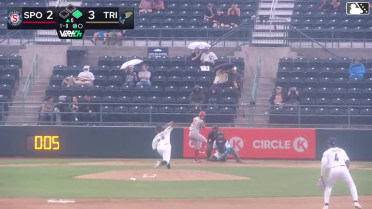 Jack O'Dowd triples (1) on a sharp line drive to right fielder Randy De Jesus. Roynier Hernandez scores.