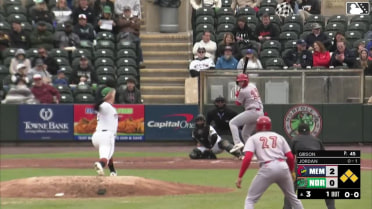 Trey Gibson In play, run(s) to Blaze Jordan