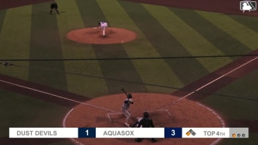 Johan Macias singles on a ground ball to left fielder Curtis Washington Jr. Caleb Bartolero scores.