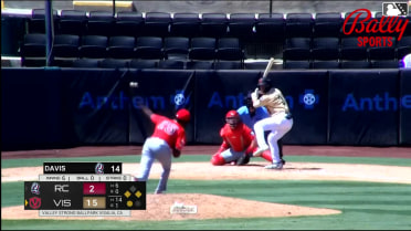 Carson Kerce singles on a line drive to center fielder TJ Ford. Jack Spanier scores. Tytus Cissell to 2nd.