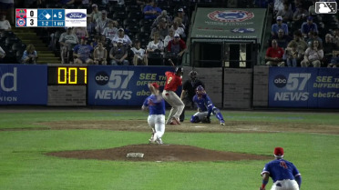 Yilber Herrera triples (1) on a line drive to right fielder Michael Gupton. Irvin Nunez scores. Yilber Herrera scores. Throwing error by second baseman Jose Escobar.
