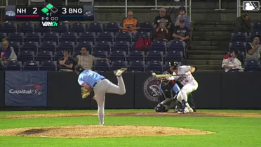 JT Benson reaches on a throwing error by pitcher Devereaux Harrison.