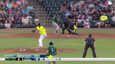 Cooper McMurray out on a sacrifice fly to right fielder Daniel Lopez. Manuel Campos scores.