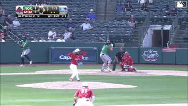 Creed Willems homers (1) on a fly ball to center field. Willy Vasquez scores.