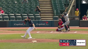 Ronny Simon homers (4) on a fly ball to center field.