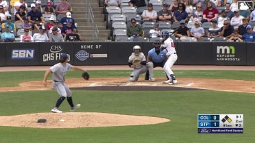 Ben Ross homers (9) on a fly ball to center field. Hendry Mendez scores.