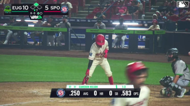 Cameron Nelson singles on a ground ball to left fielder Zander Darby. Tevin Tucker scores.