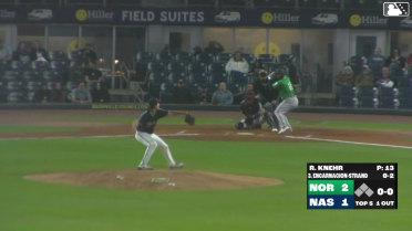 Christian Encarnacion-Strand homers (6) on a fly ball to left center field.