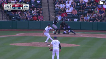 Oswaldo Cabrera singles on a ground ball to left fielder Ralphy Velazquez. Kenedy Corona scores. Marco Luciano to 2nd.