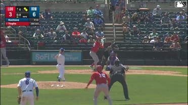 Michael Toglia homers (5) on a line drive to right field. Noelvi Marte scores. Michael Chavis scores.