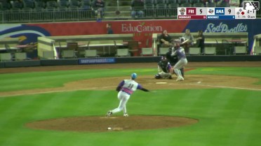 Keyber Rodriguez triples (1) on a sharp line drive to center fielder Druw Jones. Keith Jones II scores.