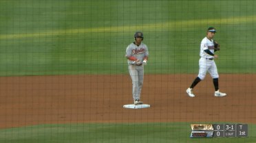 Kayson Cunningham first professional stolen base