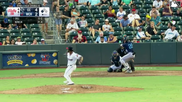 Alberto Hernandez singles on a sharp line drive to left fielder Graham Brown. Jason Schiavone scores.