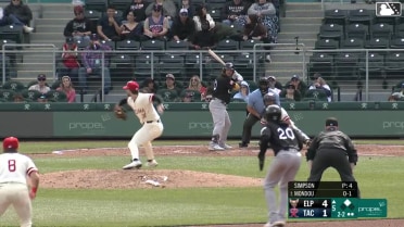 Nate Mondou singles on a line drive to right fielder Connor Joe. Pablo Reyes scores. Nate Mondou to 2nd.