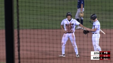 Luke Stevenson's go-ahead double