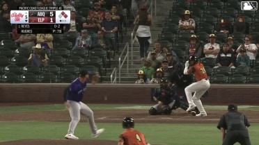 Pablo Reyes singles on a line drive to left fielder Sterlin Thompson. Clay Dungan scores. Jase Bowen to 2nd.