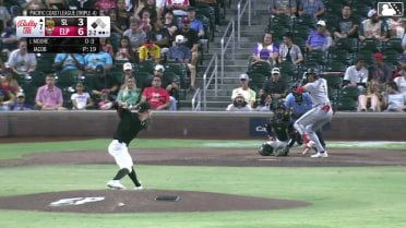 Christian Moore singles on a ground ball to shortstop Mason McCoy. Nelson Rada scores.