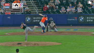 Ronny Mauricio homers (18) on a fly ball to center field.