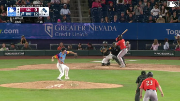 Aeverson Arteaga triples (1) on a sharp line drive to right fielder Gavin Conticello. Zach Morgan scores. Thomas Gavello scores.