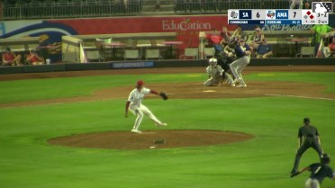Jake Cunningham strikes out swinging.