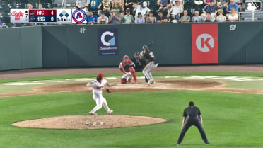 Parks Harber homers (9) on a fly ball to left center field. Diego Velasquez scores. Bo Davidson scores.
