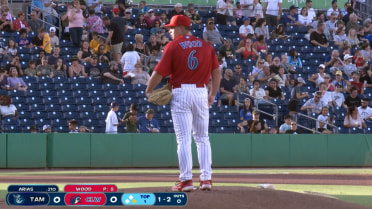 Gage Wood strikes out the side in his first inning
