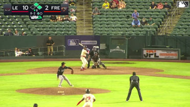 Roldy Brito doubles (14) on a ground ball to right fielder George Bilecki. Ashly Andujar scores. Luis Mendez to 3rd.