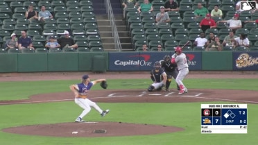 Pablo Aliendo singles on a ground ball to left fielder Theo Gillen. Ruben Ibarra scores.