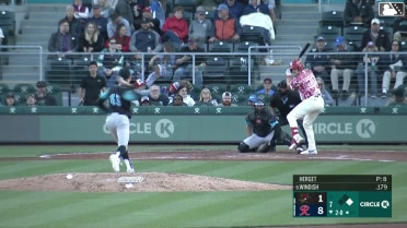 Hogan Windish homers (2) on a fly ball to left center field. Axel Sanchez scores.