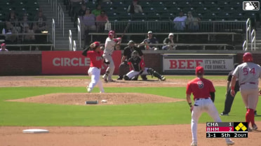 Austin Hendrick walks. Zavier Warren scores. Ruben Ibarra to 3rd. Cam Collier to 2nd.